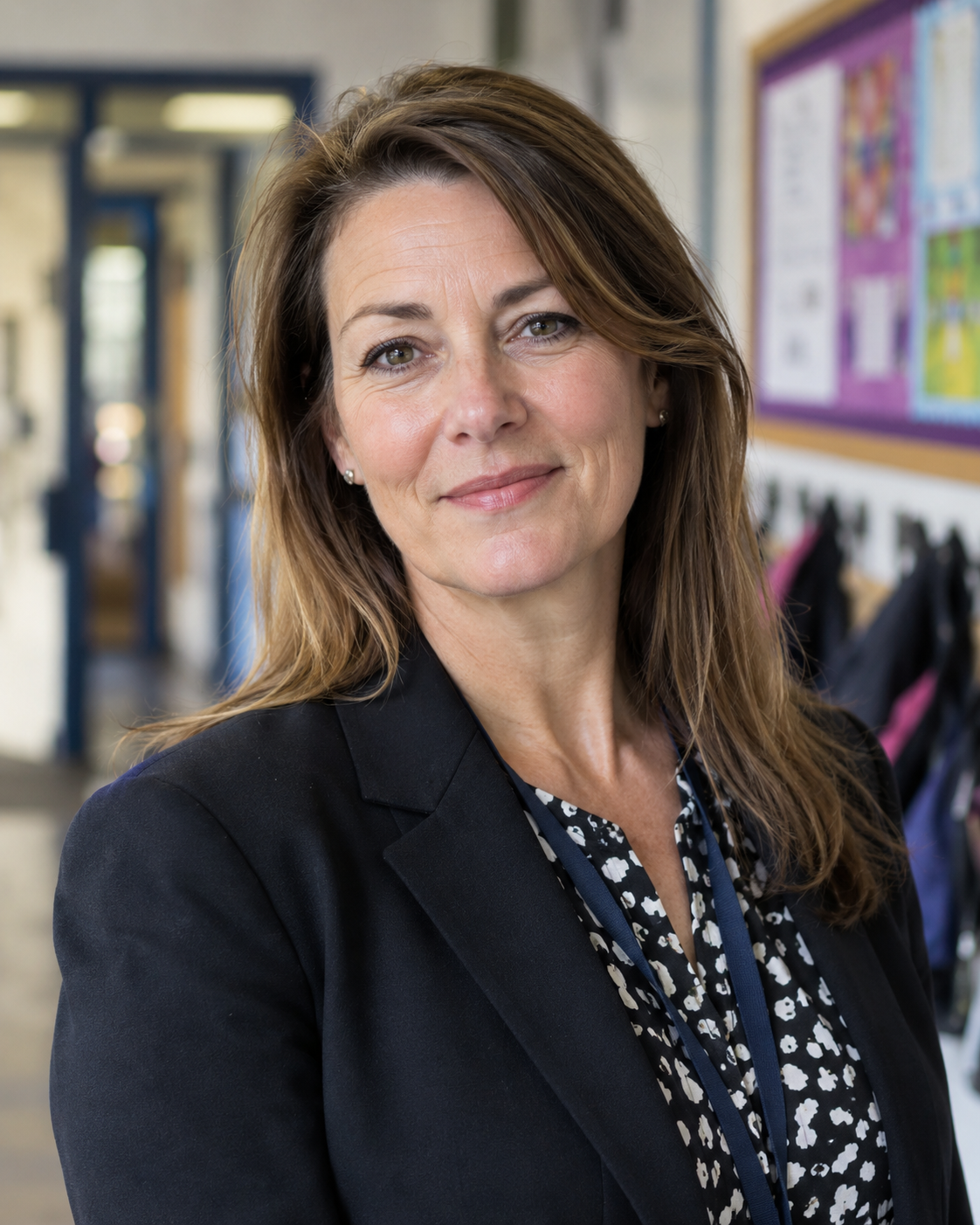 A school leader in a school office.